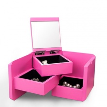 创意公主首饰盒欧式韩国木质小首饰收纳珠宝饰品盒