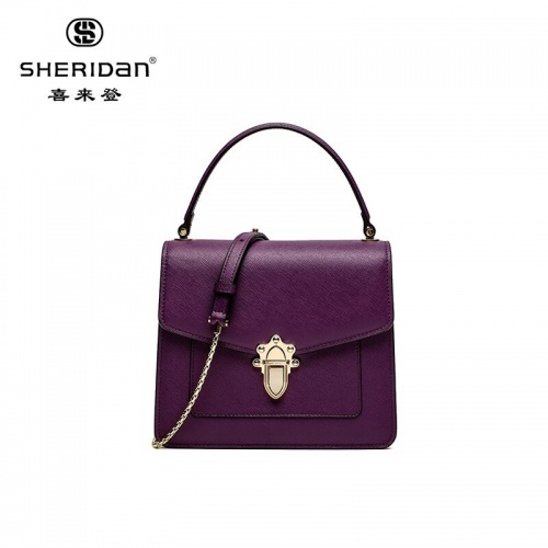 SHERIDAN 喜来登 新款时尚链条小方包百搭斜跨包女士手提包女士方包NL181136S 紫色