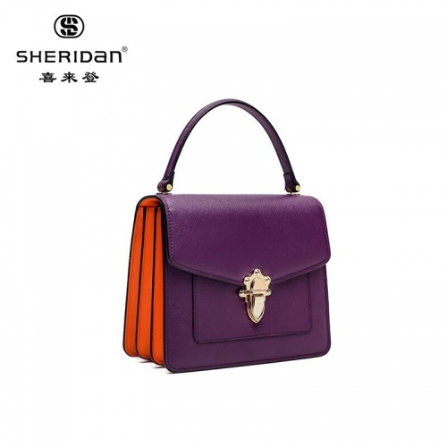 SHERIDAN 喜来登 新款时尚链条小方包百搭斜跨包女士手提包女士方包NL181136S 紫色