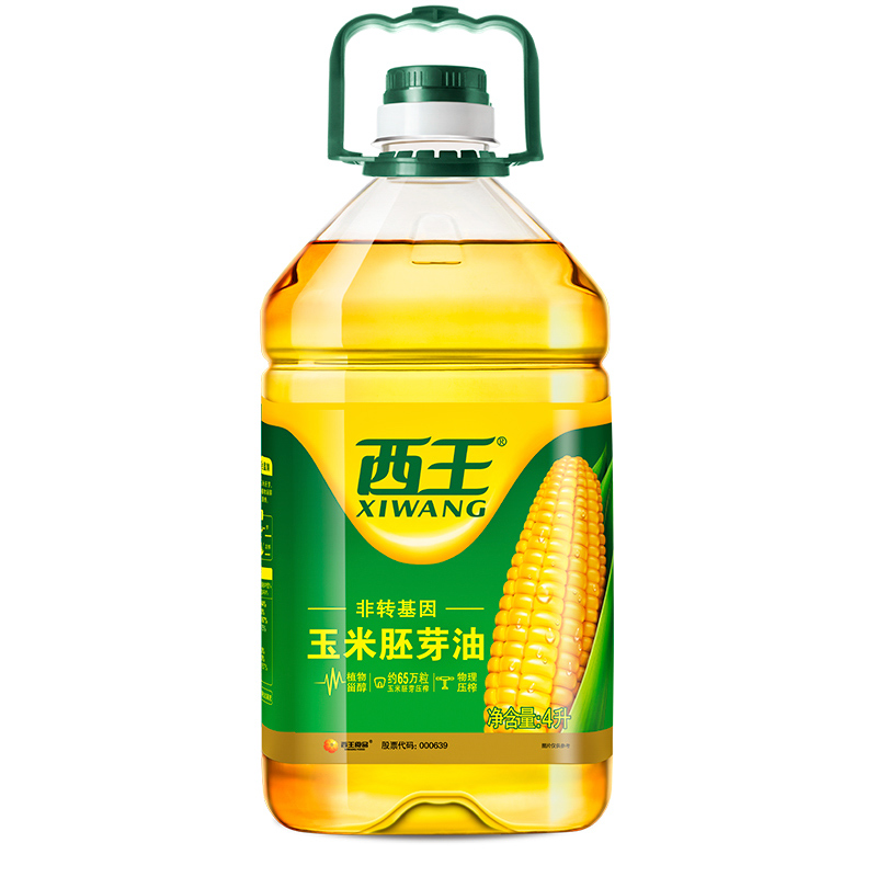 西王 玉米胚芽油 4L(4桶起订)(新疆、西藏、海南不发货)(展柜展示使用)