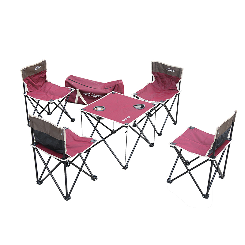 易路达 双色折叠桌椅五件套 YLD-TZS06